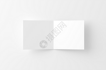 带有信封白色三维条框的方形折叠邀请卡推介会小样问候广告小册子杂志文件夹插图传单打印背景图片