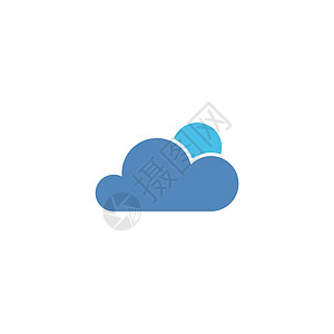 Cloud 图标徽标插图设计模板技术托管网站商业按钮气候网络天空艺术数据卡通片高清图片素材