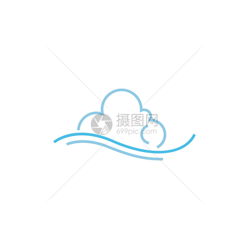 Cloud 图标徽标插图设计模板数据天空标识托管收藏艺术网站网络技术按钮