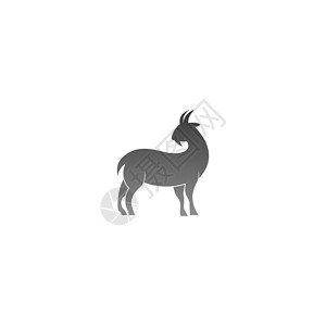 动物标志Goat 标志图标插图模板农场十二生肖野生动物商业标识艺术动物园内存动物运动插画