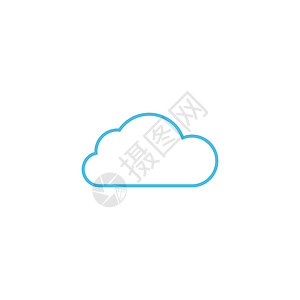 Cloud 图标徽标插图设计模板技术托管数据网络按钮贮存天空气候卡通片网站薄的高清图片素材