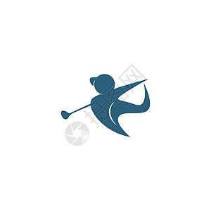 高尔夫球比赛Golf 图标徽标标识插图比赛竞赛俱乐部运动游戏旗帜玩家高尔夫球绿色球座插画