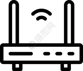 路由器信号海浪宽带电脑上网互联网技术天线网络电子背景图片