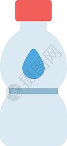 水液体瓶装活力果汁饮料白色插图玻璃苏打健康背景图片