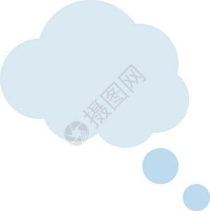 幻想曲语音象形设计横幅符号思考梦想气球泡泡白色高清图片