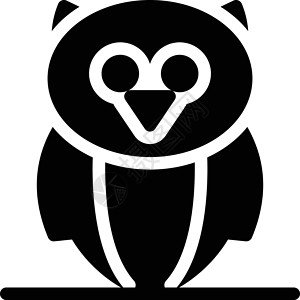 猫头鹰标志黑色插图身份标识荒野翅膀标签图标智慧背景图片