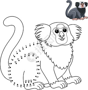 香芋西米露Dot 点对点错称动物单独颜色页面插画