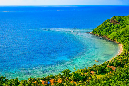 水热带斐济群岛太平洋夏季夏日热带沙沙滩太平洋天空游客风景蓝色假期旅行天堂平房旅游气候背景