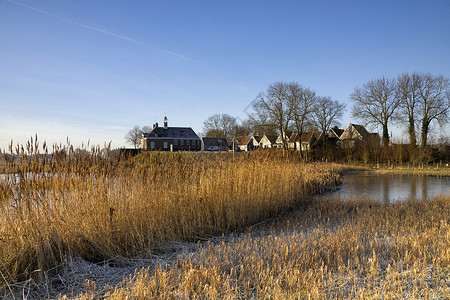 米德尔堡荷兰语冬天高清图片