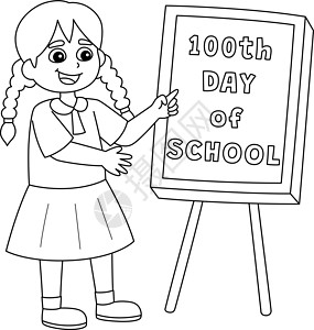 百日誓师大会学校第一百日快乐 孤立的女学生设计图片