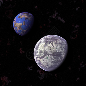 行星引力蓝色宇宙紫色身体海洋世界平流层环境插图背景图片
