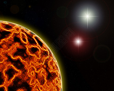 空间世界宇宙恒星天空红色星星背景图片