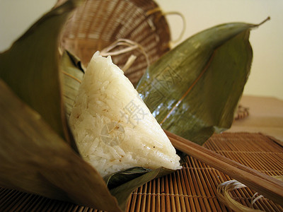 食粮大米节日食物文化糯米国际树叶场合背景图片