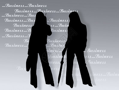 商业妇女及其认可情况字幕裙子数据插图衣服蓝色艺术女性白色黑色背景图片