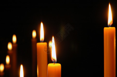 蜡烛庆典燃烧黄色节日火焰背景图片