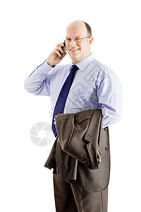 商务人士办公室男性套装推销员大学工作商务电话领导经理技术高清图片素材