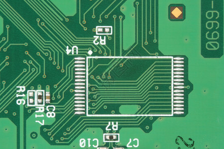 绿电路电路硬件线条母板木板网络主板电路板处理器电子产品背景图片