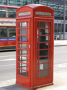 伦敦电话箱英语红色王国盒子电话背景图片