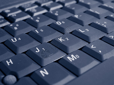 特写键盘键商业桌面线条蓝色数字笔记本灰色白色指针字母背景图片