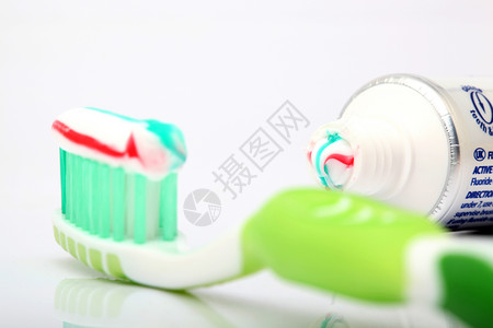 牙膏焦点细节高清图片素材
