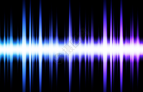 声波震动声音波流行音乐脉冲分贝插图数字化示波器收音机立体声辉光脉动背景