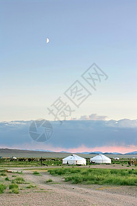 独立的蒙古传统的生活方式高清图片