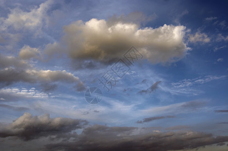 浮云羊毛景观蓝色云景天空白色背景图片
