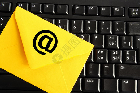 email 概念邮件问候语地址互联网电脑信封网络键盘邮资技术背景图片
