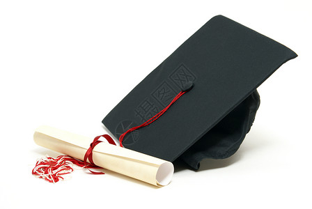 毕业荣誉文凭研究生流苏学习毕业典礼教育学校证书知识帽子高清图片素材