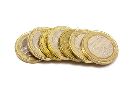 欧元硬币宏观圆形货币圆圈金融价格经济现金金子商业背景图片
