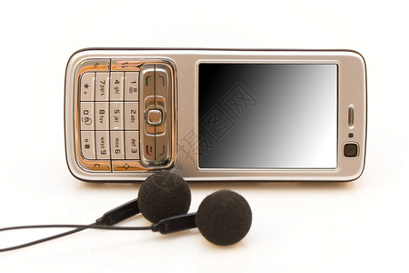 移动电话智力照片宏观技术影棚灰色奢华白色按钮全球背景图片