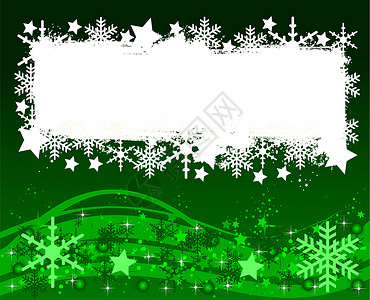 绿色 Christmas 背景 您文本的绿色文字空间空白星星反射墙纸闪光横幅插图庆典卡片金子背景图片