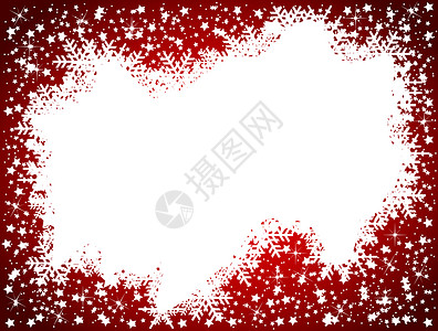 红色 Christmas 背景  您文本的背景空间墙纸横幅卡片闪光反射空白金子庆典星星插图背景图片