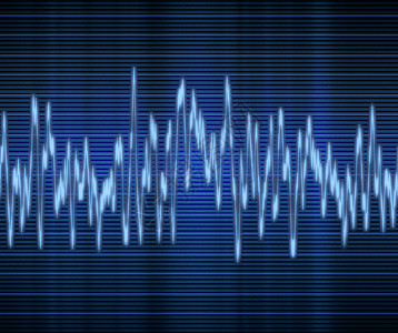 音频波浪音频或声音波测试展示体积波长示波器实验室科学插图技术电子背景