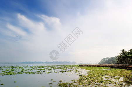 印度洋海岸传统的悬臂高清图片