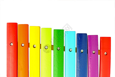 色彩多彩的 X伊耳语幼儿园乐器意义噪音酒吧教育笔记玩具彩虹孩子背景图片
