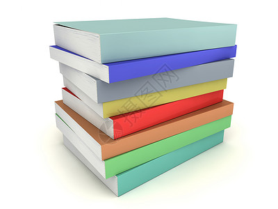 多色书籍堆叠训练教育灰色文化绿色蓝色红色黄色知识紫色背景图片