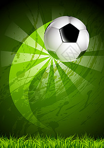 Grunge 足球球背景背景图片