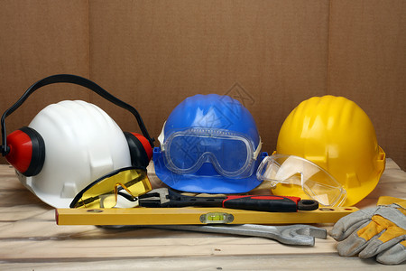 棒球规则头盔建筑学工具工人工作安全工程师磁带警卫测量齿轮背景