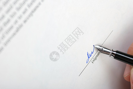签名陈述商业金融合伙墨水贷款脚本命令办公室职业在职的高清图片素材