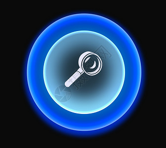 搜索网页按钮网络照明圆圈浏览器设计蓝色互联网纽扣背景图片
