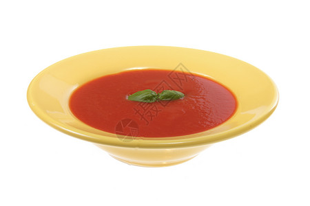 黄盘番茄汤青菜烹饪树叶食物红色蔬菜果汁黄色美食液体背景