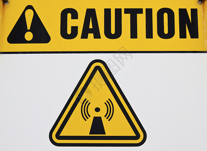 无线辐射标志白色手机细胞三角形电频率电讯天线预防感叹号警告背景图片