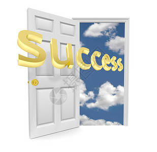 打开成功之门机会之门到机会 - 成功背景