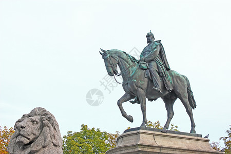 皇帝威廉一世卡泽·威廉一世纪念碑背景