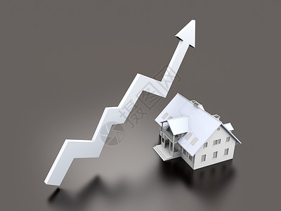 不断增长的房地产价值房子住宅图表公司插图预报金融成功统计报告背景图片