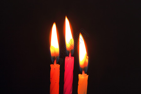 蜡烛黄色火焰庆典橙子生日粉色背景图片