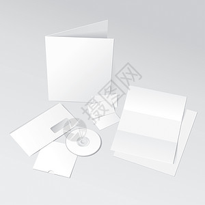 ID 模板团体框架绘画折叠营销空白名片床单风采白色背景图片