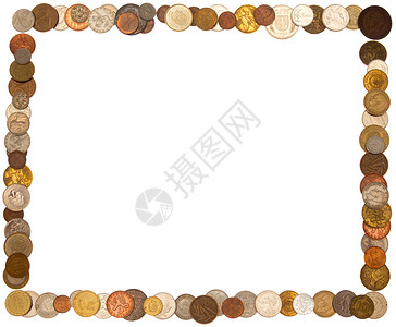 硬硬币堆积背景图片