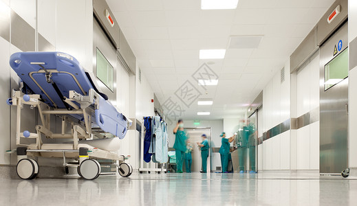 医院外科手术走廊保健护士病房医生卫生诊所医疗制服背景图片